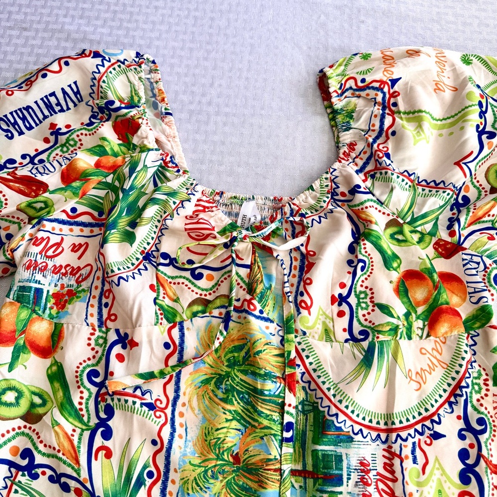 Live 4 Truth Multicolor Tropical Mini Dress - Picture 8 of 13